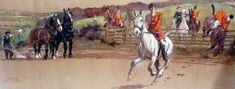 Two colourprints
After Lionel Edwards 
Fox Hunting scenes (2)