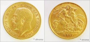 George V half-sovereign 1911