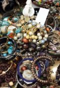 A quantity of costume jewellery  to include: assorted bracelets, watches, bangles etc (1 box)