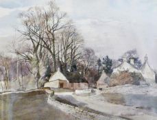 Watercolour
Donald H. Edwards
Cotswold landscape, signed and dated '77, 25 x 33cm