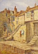 Watercolour
Robert Hughes
Quayside fishermen's cottages, 38 x 27cm