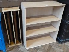 Modern three-tier bookshelf and a CD rack (2)