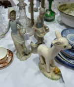 Midwinter porcelain "Larry the Lamb" and two Spanish figures (3)