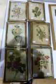 Watercolours
Set of six oriental botanical studies, painted on ricepaper, gilt frames, 20 x 50cm