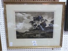 Limited edition print
Joseph Kirkpatrick
Shepherd and sheep against the Surrey pines, signed in