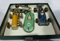 Schcuo small clockwork racing car, No 1043,  Schuco micro racer, vehicle No 1042, Dinky racing car