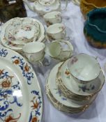 Coalport "June Time" part tea service, floral and gilt decoration