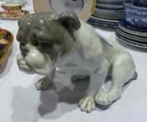 Copenhagen style china bulldog, marked to base