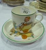 Shelley Mabel Lucie Atwell teacup and saucer, "We have just come from Fairyland with a donkey,