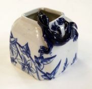 Royal Worcester blue and white Aesthetic Movement vase