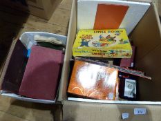 Large quantity of old boxed card and other games, Enid Blyton's Little Noddy card game, "Songs of
