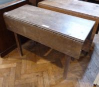 Oak Pembroke table on tapering supports