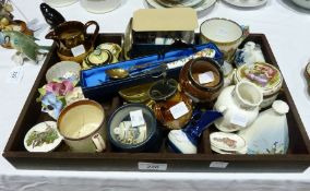 Various items to include:- Doulton Lambeth stoneware bowl with EPNS rim, various coronation items,