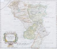 County map of Derbyshire
After Robert Morden, circa 1695, handcoloured, sold by Abel Swale,