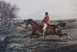 Colourprint
After H. Alken
Fores's Hunting Accomplishments, "Facing a Brook", "In and Out