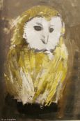 Oil on board
D. C. Bayley
Study of an owl, signed, 39 x 26cm