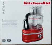 An Artisan kitchen aid mixer, 4ltrs, exact slice system with external lever to adjust slices, dicing