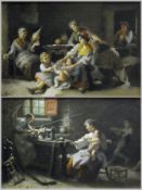 Pair oils on canvas
Attributed to Giovanni Battista Torriglia (1858 - 1937)
The Wood Turner,