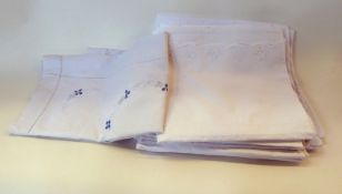 Small quantity of linen sheets, circa 1920 (1 bag)