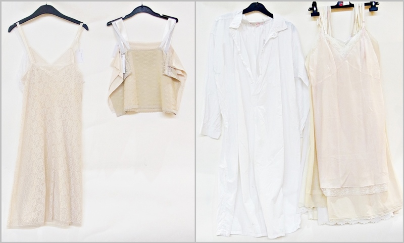 A quantity of nylon and nylon based slips and three camisole's (18)