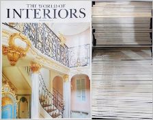 Large quantity of "The World of Interiors", dating from 1996 to 2000 (2 boxes)