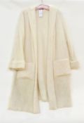 A 1960's cream mohair coat