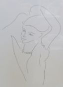 Black and white print
After drawing by Henri Matisse
Portrait of a woman, 24 x 18cm