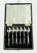 Two sets of six George VI Old English pattern coffee spoons, Sheffield 1943, 5ozs approximately,