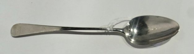 Georgian "Old English" pattern silver basting spoon, London 1795