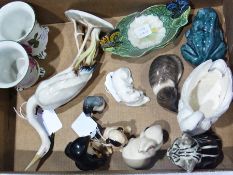 Small quantity of decorative ceramics to include:- Royal Doulton figure of a penguin, other animal