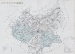 Strip map
Nottingham, 18 x 11cm, framed and glazed
Map
J. Cary
Glocestershire, framed
Map