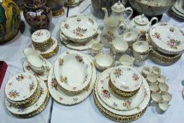 Royal Worcester extensive china dinner and tea service "Roanoke" pattern, to include:- pair