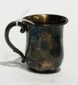 A small sterling silver cup