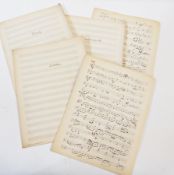 A quantity of music sheets