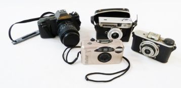 Quantity of cameras to include:- AGFA, Vivitar, and others (4)