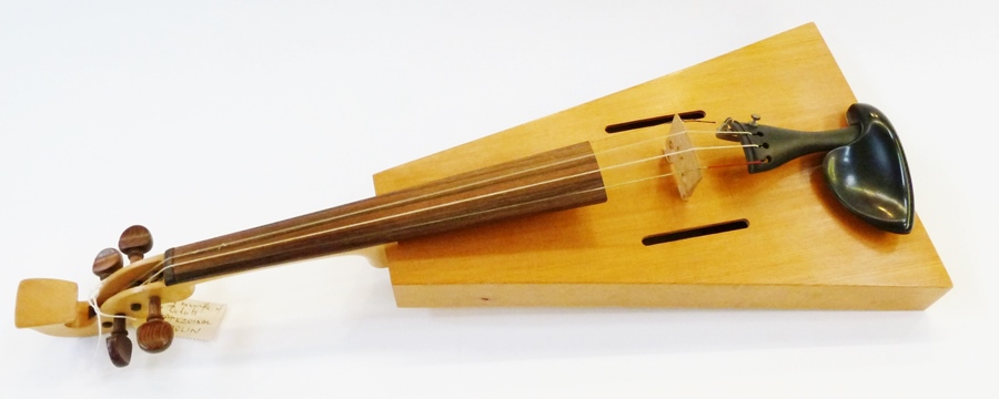 Trapezoidal violin, made by Ronald Roberts 1971