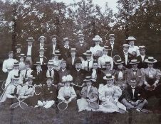 Barbourne Tennis Club photograph 1898 and an Edwardian photograph of a car (2)