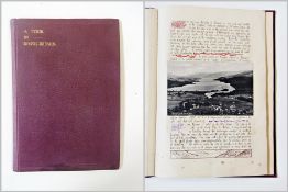 Two early 20th century travel journals, written by Sidney Samuel Carslake, "A Tour in North