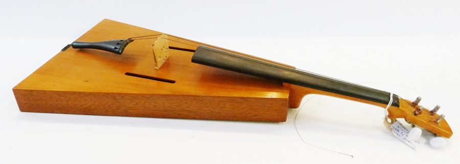 Trapezoidal viola, made by the UK's pioneer luthier, Ronald Roberts, Exeter, December 1972