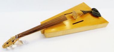 Trapezoidal viola by Dr Feliz Savart, 1890, made by Ronald Roberts, Exeter, in case with three