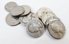 Miscellaneous coins of the world, mostly 20th century, a few silver