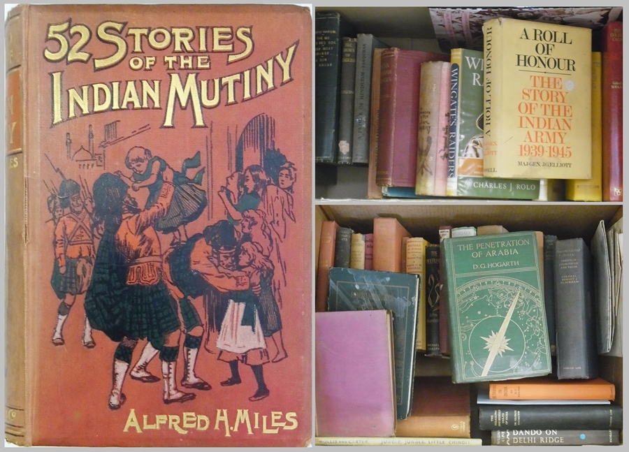 A large quantity of books relating to India, Indian History, The Indian Wars, including:-