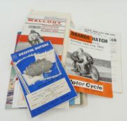 Large quantity of ephemera, motor cycling racing programmes, engravings, football programmes, WWII
