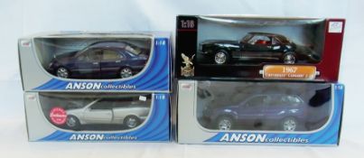 A 1/18 scale diecast model 1967 Chevrolet Camaro, a Anson Collectables Mercedes Benz CLK