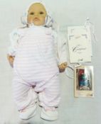 German Zapf hard plastic doll by Brigitte Leman "Wunschkind 1994 no. 1533"