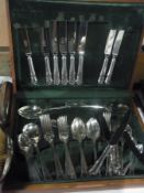 A miscellaneous collection of silver plate to include salvers, cups, dishes etc. together with a