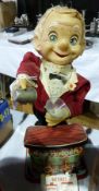 Charlie Weaver tinplate and plastic automaton toy