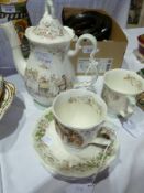 Royal Doulton Brambly Hedge "Winter" part coffee service viz: coffee pot, 2 cups and saucers