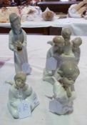 Four various Nao figures of angels and children (4)