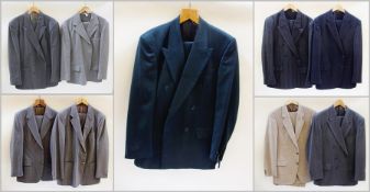 Nine various gentleman's suits, including "Mr Harry", Magee, Chatsworth, Pierre Balmain (9)